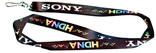 Heat transfer printed lanyard