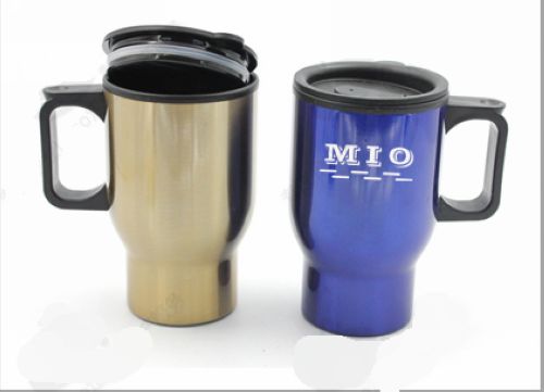 Steel Tumbler with plastic handle