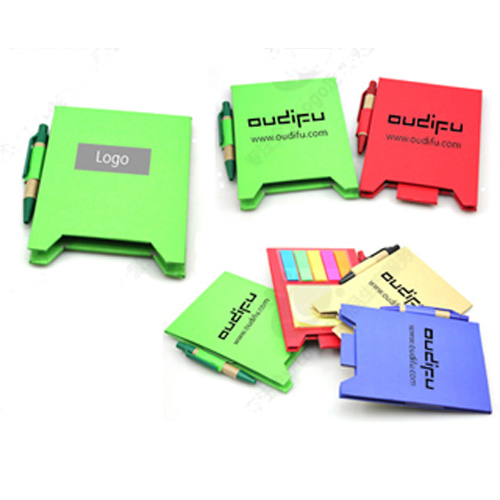 Eco notebook with sticky post-it