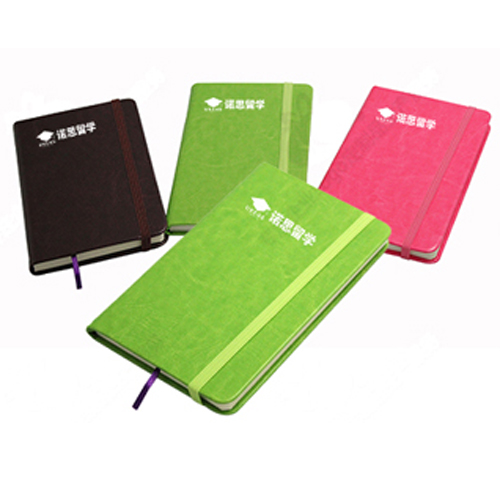 PU Notebook with elastic band, small size
