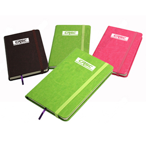 PU Notebook with elastic band, middle size