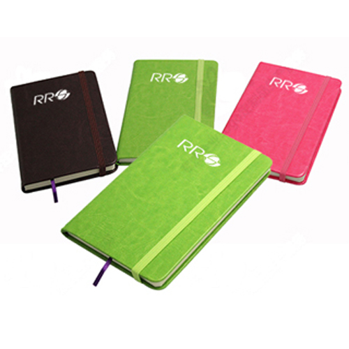 Notebook with elastic band