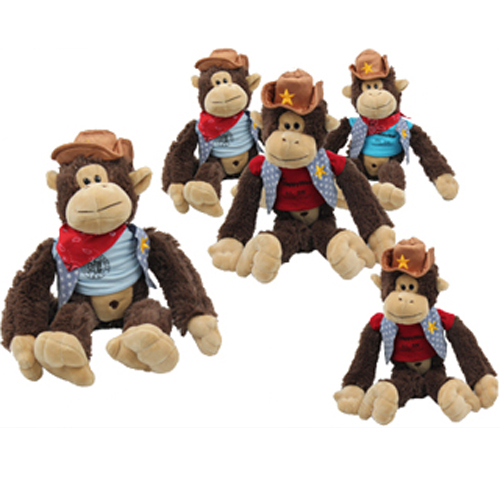 Fluffy Monkey with cowboy hat